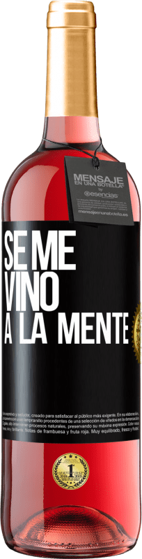 29,95 € | Vin rosé Édition ROSÉ Il me VINt une idée Étiquette Noire. Étiquette personnalisable Vin jeune Récolte 2024 Tempranillo