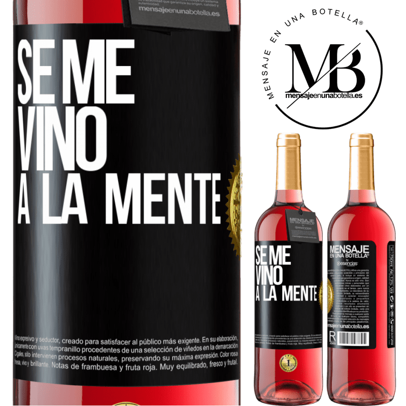 29,95 € Envoi gratuit | Vin rosé Édition ROSÉ Il me VINt une idée Étiquette Noire. Étiquette personnalisable Vin jeune Récolte 2025 Tempranillo