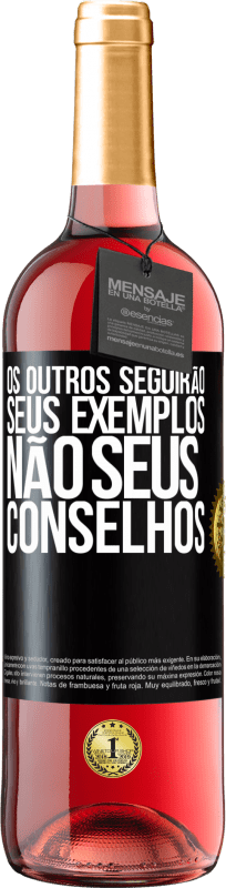 29,95 € | Vinho rosé Edição ROSÉ Os outros seguirão seus exemplos, não seus conselhos Etiqueta Preta. Etiqueta personalizável Vinho jovem Colheita 2023 Tempranillo