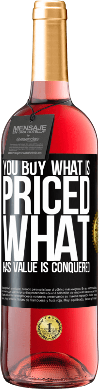 29,95 € 送料無料 | ロゼワイン ROSÉエディション 価格設定されたものを購入します。価値があるものは征服される ブラックラベル. カスタマイズ可能なラベル 若いワイン 収穫 2023 Tempranillo