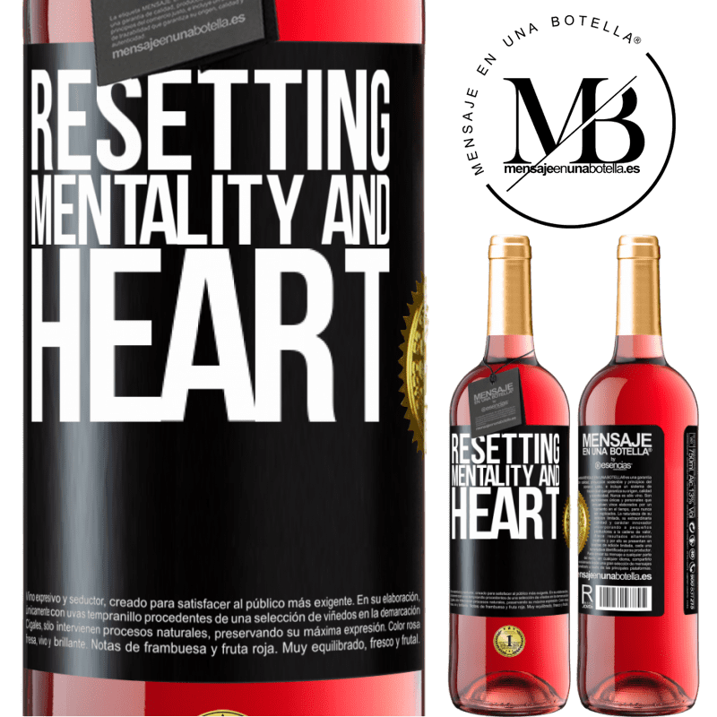 29,95 € Free Shipping | Rosé Wine ROSÉ Edition Resetting mentality and heart Black Label. Customizable label Young wine Harvest 2021 Tempranillo