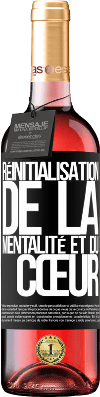29,95 € | Vin rosé Édition ROSÉ Réinitialisation de la mentalité et du cœur Étiquette Noire. Étiquette personnalisable Vin jeune Récolte 2025 Tempranillo
