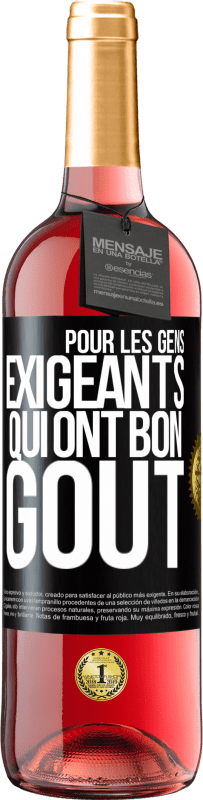 29,95 € Envoi gratuit | Vin rosé Édition ROSÉ Pour les gens exigeants qui ont bon goût Étiquette Noire. Étiquette personnalisable Vin jeune Récolte 2025 Tempranillo