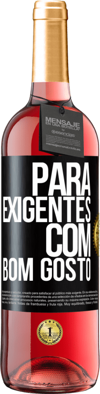 29,95 € | Vinho rosé Edição ROSÉ Para exigentes com bom gosto Etiqueta Preta. Etiqueta personalizável Vinho jovem Colheita 2024 Tempranillo