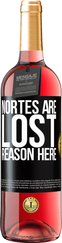 29,95 € 免费送货 | 桃红葡萄酒 ROSÉ版 Nortes迷路了。原因在这里 黑标. 可自定义的标签 青年酒 收成 2023 Tempranillo