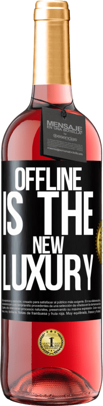 24,95 € Free Shipping | Rosé Wine ROSÉ Edition Offline is the new luxury Black Label. Customizable label Young wine Harvest 2021 Tempranillo
