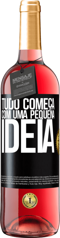 29,95 € | Vinho rosé Edição ROSÉ Tudo começa com uma pequena ideia Etiqueta Preta. Etiqueta personalizável Vinho jovem Colheita 2024 Tempranillo