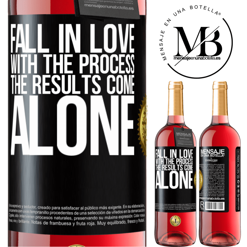 24,95 € Free Shipping | Rosé Wine ROSÉ Edition Fall in love with the process, the results come alone Black Label. Customizable label Young wine Harvest 2021 Tempranillo