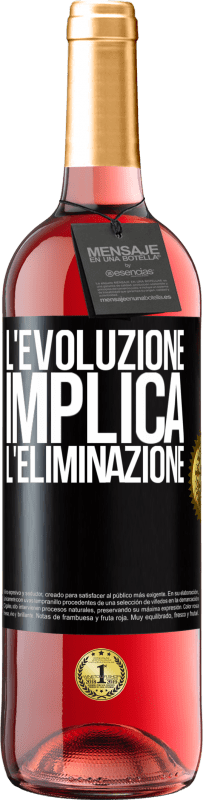 29,95 € Spedizione Gratuita | Vino rosato Edizione ROSÉ L'evoluzione implica l'eliminazione Etichetta Nera. Etichetta personalizzabile Vino giovane Raccogliere 2023 Tempranillo