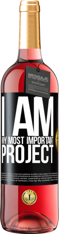 29,95 € | Rosé Wine ROSÉ Edition I am my most important project Black Label. Customizable label Young wine Harvest 2024 Tempranillo