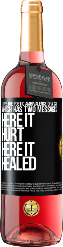29,95 € | Rosé Wine ROSÉ Edition I love the poetic ambivalence of a scar, which has two messages: here it hurt, here it healed Black Label. Customizable label Young wine Harvest 2023 Tempranillo
