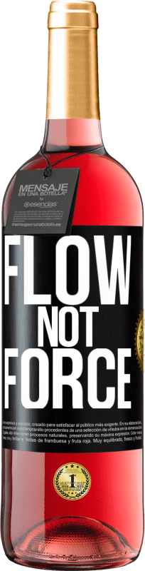 29,95 € Free Shipping | Rosé Wine ROSÉ Edition Flow, not force Black Label. Customizable label Young wine Harvest 2025 Tempranillo