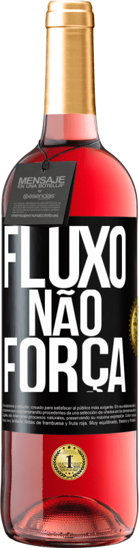 29,95 € Envio grátis | Vinho rosé Edição ROSÉ Fluxo, não força Etiqueta Preta. Etiqueta personalizável Vinho jovem Colheita 2025 Tempranillo