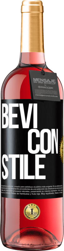 29,95 € | Vino rosato Edizione ROSÉ Bevi con stile Etichetta Nera. Etichetta personalizzabile Vino giovane Raccogliere 2023 Tempranillo
