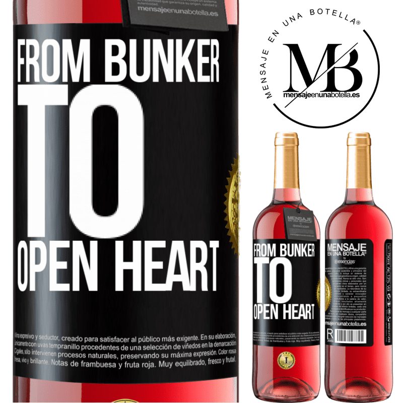 29,95 € Free Shipping | Rosé Wine ROSÉ Edition From bunker to open heart Black Label. Customizable label Young wine Harvest 2021 Tempranillo