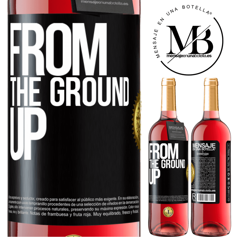 29,95 € Free Shipping | Rosé Wine ROSÉ Edition From The Ground Up Black Label. Customizable label Young wine Harvest 2021 Tempranillo