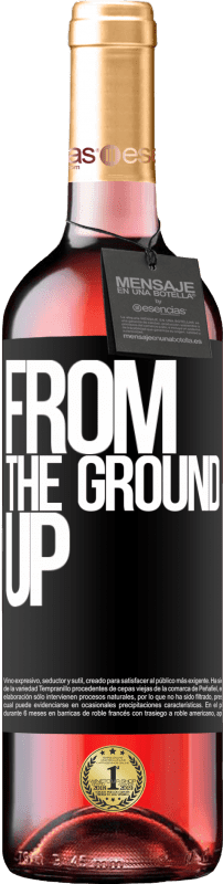 29,95 € Envoi gratuit | Vin rosé Édition ROSÉ From The Ground Up Étiquette Noire. Étiquette personnalisable Vin jeune Récolte 2025 Tempranillo