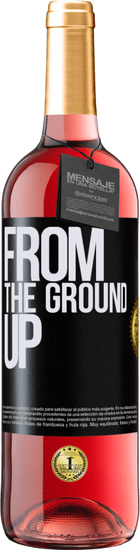 29,95 € | Vino Rosado Edición ROSÉ From The Ground Up Etiqueta Negra. Etiqueta personalizable Vino joven Cosecha 2024 Tempranillo