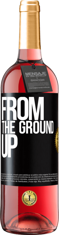 29,95 € | Vino rosato Edizione ROSÉ From The Ground Up Etichetta Nera. Etichetta personalizzabile Vino giovane Raccogliere 2023 Tempranillo