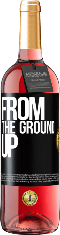 29,95 € | Vino rosato Edizione ROSÉ From The Ground Up Etichetta Nera. Etichetta personalizzabile Vino giovane Raccogliere 2024 Tempranillo