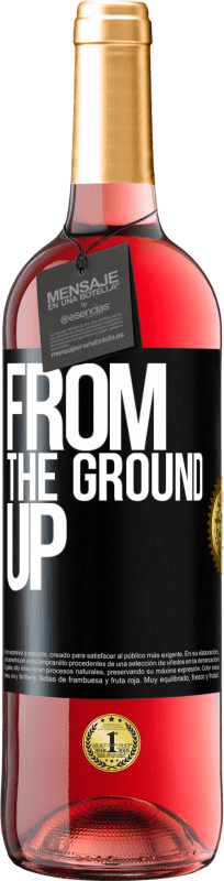 29,95 € | Vinho rosé Edição ROSÉ From The Ground Up Etiqueta Preta. Etiqueta personalizável Vinho jovem Colheita 2023 Tempranillo