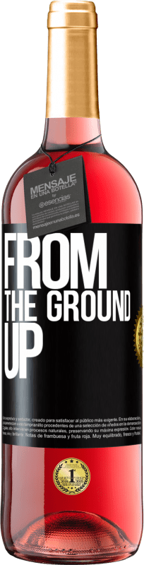 29,95 € | Vinho rosé Edição ROSÉ From The Ground Up Etiqueta Preta. Etiqueta personalizável Vinho jovem Colheita 2024 Tempranillo