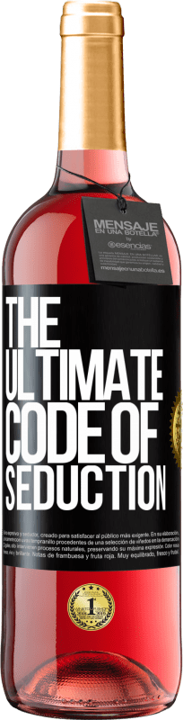 29,95 € Free Shipping | Rosé Wine ROSÉ Edition The ultimate code of seduction Black Label. Customizable label Young wine Harvest 2024 Tempranillo