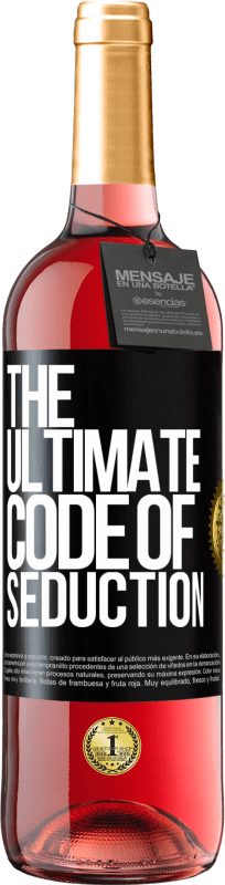 29,95 € Free Shipping | Rosé Wine ROSÉ Edition The ultimate code of seduction Black Label. Customizable label Young wine Harvest 2025 Tempranillo