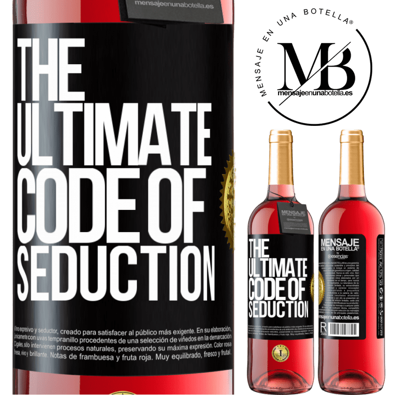 29,95 € Free Shipping | Rosé Wine ROSÉ Edition The ultimate code of seduction Black Label. Customizable label Young wine Harvest 2022 Tempranillo