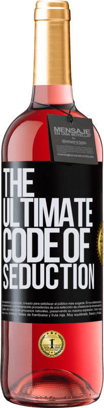 29,95 € | Roséwein ROSÉ Ausgabe The ultimate code of seduction Schwarzes Etikett. Anpassbares Etikett Junger Wein Ernte 2025 Tempranillo