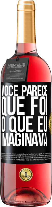 29,95 € | Vinho rosé Edição ROSÉ Parece que é o que eu imaginava Etiqueta Preta. Etiqueta personalizável Vinho jovem Colheita 2025 Tempranillo