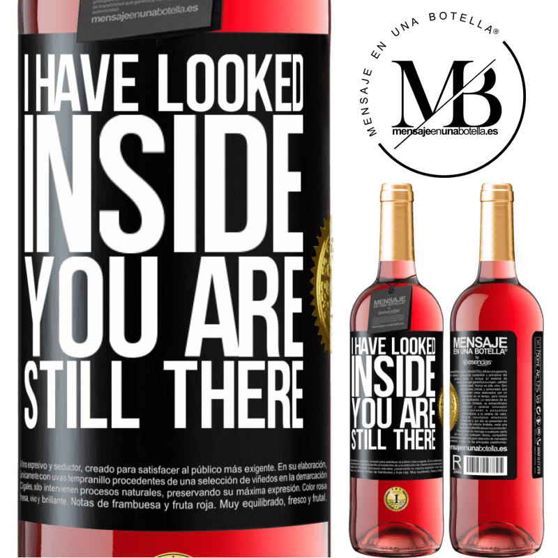 24,95 € Free Shipping | Rosé Wine ROSÉ Edition I have looked inside. You still there Black Label. Customizable label Young wine Harvest 2021 Tempranillo