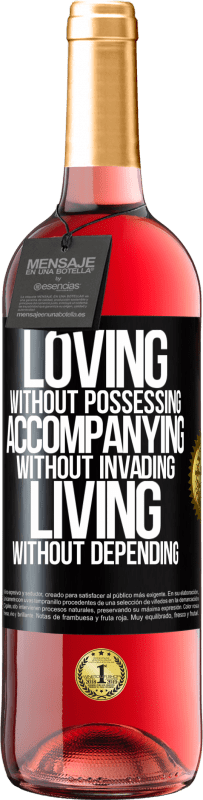 29,95 € | Rosé Wine ROSÉ Edition Loving without possessing, accompanying without invading, living without depending Black Label. Customizable label Young wine Harvest 2023 Tempranillo