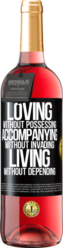 29,95 € | Rosé Wine ROSÉ Edition Loving without possessing, accompanying without invading, living without depending Black Label. Customizable label Young wine Harvest 2024 Tempranillo