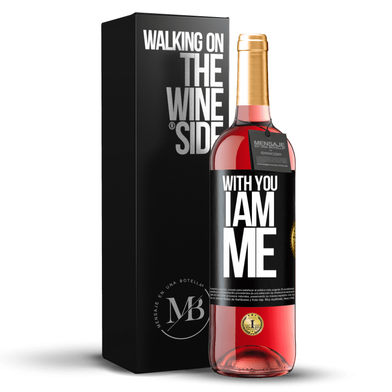 29,95 € Free Shipping | Rosé Wine ROSÉ Edition With you i am me Black Label. Customizable label Young wine Harvest 2023 Tempranillo