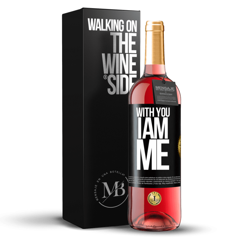 29,95 € Free Shipping | Rosé Wine ROSÉ Edition With you i am me Black Label. Customizable label Young wine Harvest 2024 Tempranillo