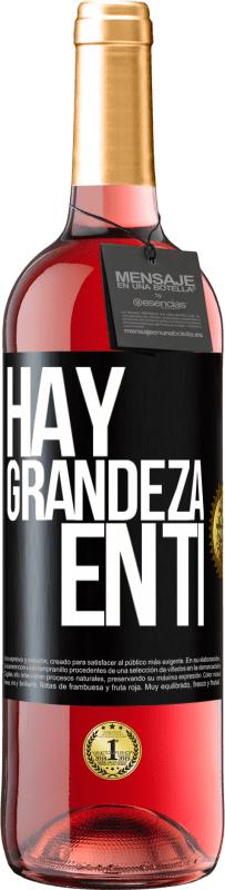 29,95 € | Vino Rosado Edición ROSÉ Hay grandeza en ti Etiqueta Negra. Etiqueta personalizable Vino joven Cosecha 2023 Tempranillo