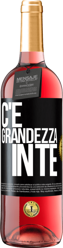 29,95 € Spedizione Gratuita | Vino rosato Edizione ROSÉ C'è grandezza in te Etichetta Nera. Etichetta personalizzabile Vino giovane Raccogliere 2024 Tempranillo