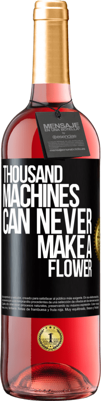 29,95 € | ロゼワイン ROSÉエディション 何千もの機械が花を作ることはできません ブラックラベル. カスタマイズ可能なラベル 若いワイン 収穫 2023 Tempranillo
