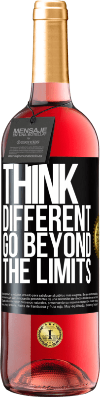 29,95 € Free Shipping | Rosé Wine ROSÉ Edition Think different. Go beyond the limits Black Label. Customizable label Young wine Harvest 2023 Tempranillo