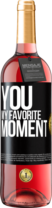 Free Shipping | Rosé Wine ROSÉ Edition You. My favorite moment Black Label. Customizable label Young wine Harvest 2023 Tempranillo