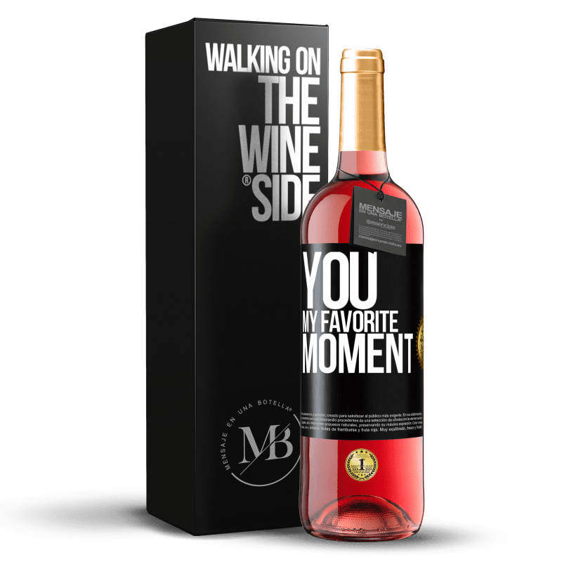 29,95 € Free Shipping | Rosé Wine ROSÉ Edition You. My favorite moment Black Label. Customizable label Young wine Harvest 2023 Tempranillo