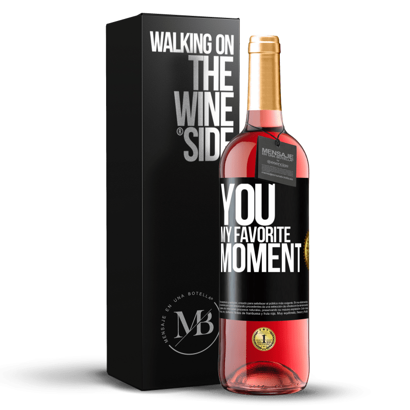 29,95 € Free Shipping | Rosé Wine ROSÉ Edition You. My favorite moment Black Label. Customizable label Young wine Harvest 2025 Tempranillo