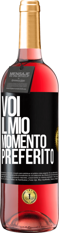 29,95 € | Vino rosato Edizione ROSÉ Voi. Il mio momento preferito Etichetta Nera. Etichetta personalizzabile Vino giovane Raccogliere 2024 Tempranillo