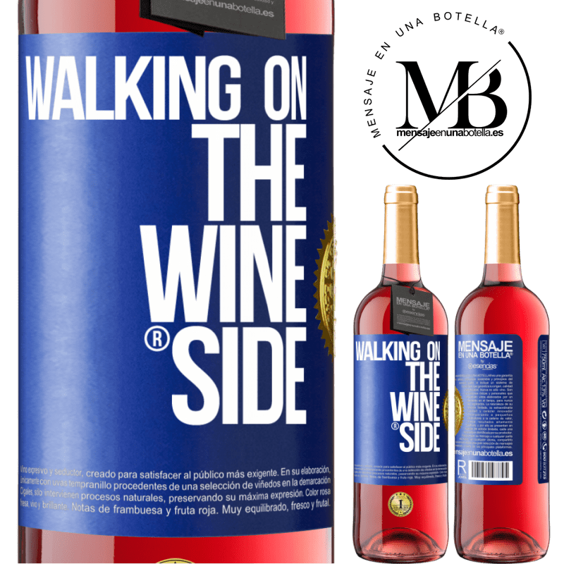 29,95 € Free Shipping | Rosé Wine ROSÉ Edition Walking on the Wine Side® Blue Label. Customizable label Young wine Harvest 2021 Tempranillo