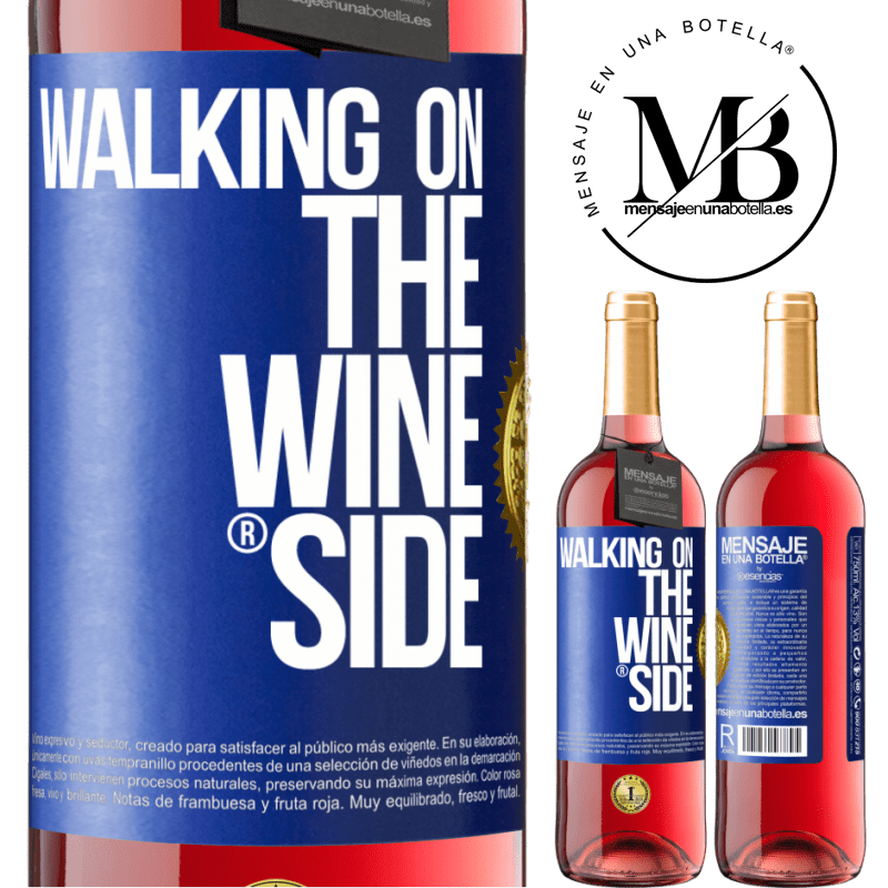 29,95 € Free Shipping | Rosé Wine ROSÉ Edition Walking on the Wine Side® Blue Label. Customizable label Young wine Harvest 2024 Tempranillo