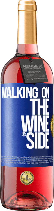 29,95 € | Vino rosato Edizione ROSÉ Walking on the Wine Side® Etichetta Blu. Etichetta personalizzabile Vino giovane Raccogliere 2023 Tempranillo