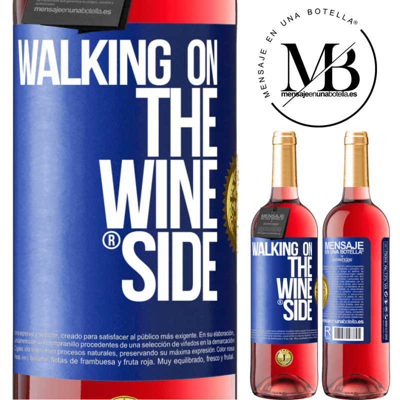 29,95 € 免费送货 | 桃红葡萄酒 ROSÉ版 Walking on the Wine Side® 蓝色标签. 可自定义的标签 青年酒 收成 2024 Tempranillo