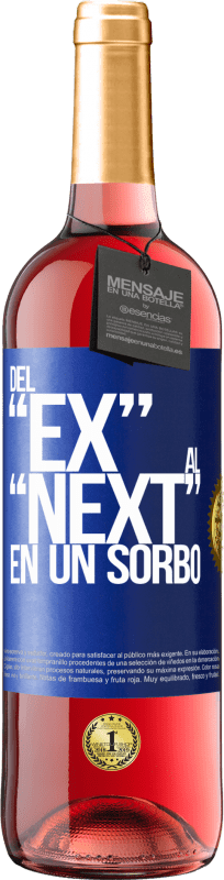 29,95 € | Roséwein ROSÉ Ausgabe Del EX al NEXT en un sorbo Blaue Markierung. Anpassbares Etikett Junger Wein Ernte 2023 Tempranillo