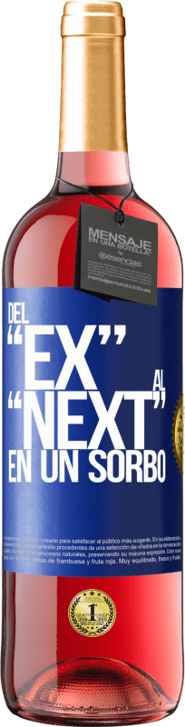 29,95 € | Roséwein ROSÉ Ausgabe Del EX al NEXT en un sorbo Blaue Markierung. Anpassbares Etikett Junger Wein Ernte 2024 Tempranillo